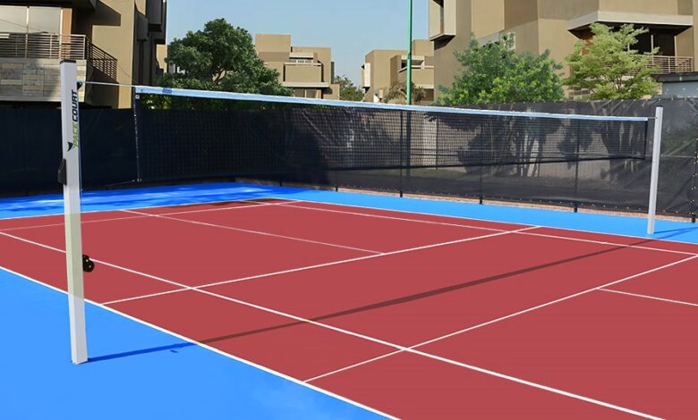 synthetic badminton courts