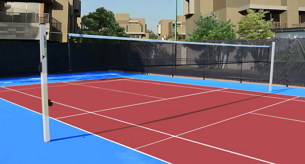 synthetic badminton courts