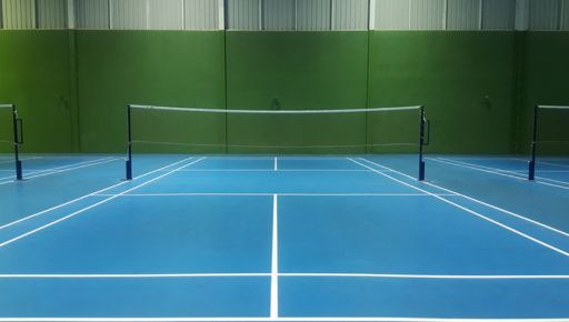 badminton court flooring material