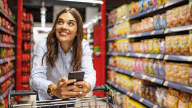 shopping groceries
